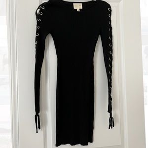 Silence + Noise mini black dress